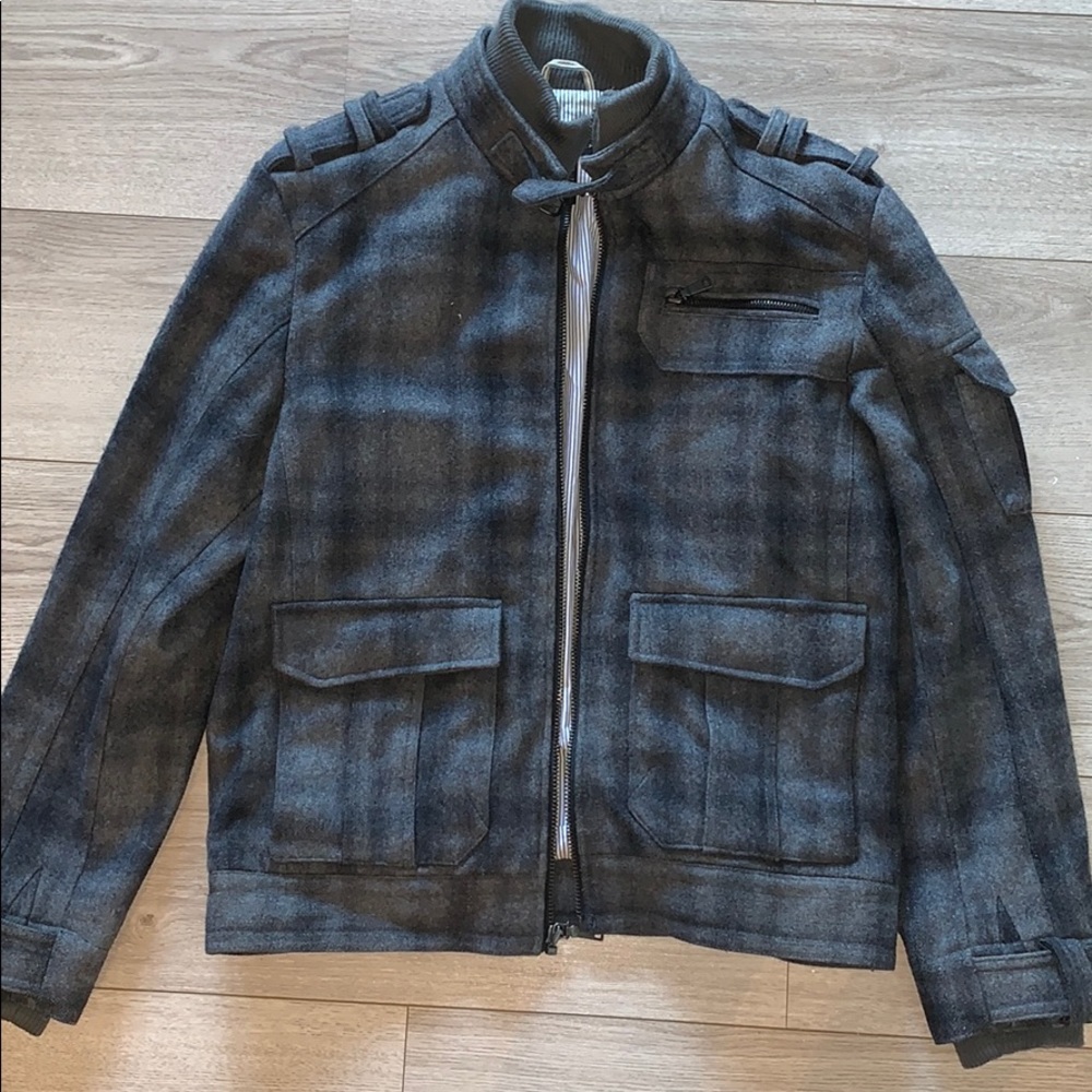 INC Flannel Jacket Excellent Condition Medium